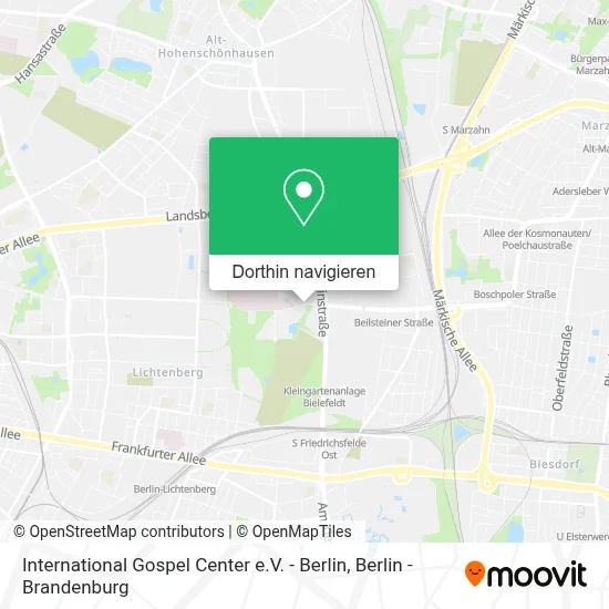 International Gospel Center e.V. - Berlin Karte