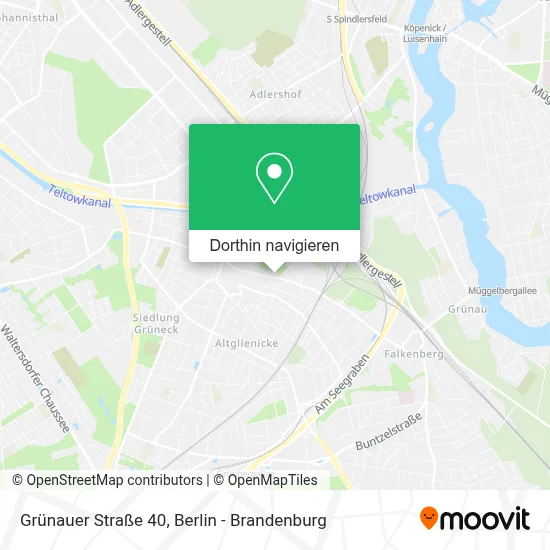 Grünauer Straße 40 Karte