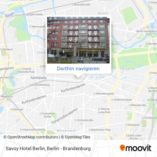 Savoy Hotel Berlin Karte