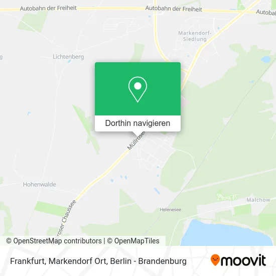 Frankfurt, Markendorf Ort Karte