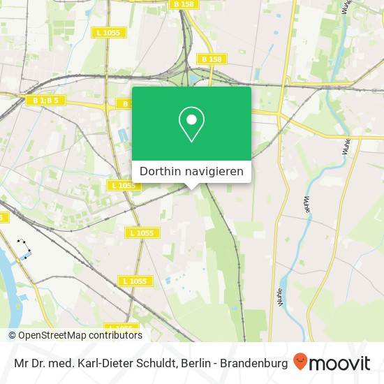 Mr Dr. med. Karl-Dieter Schuldt, Zwieseler Straße 161 Karte