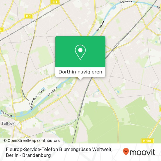 Fleurop-Service-Telefon Blumengrüsse Weltweit, Lindenstraße Karte