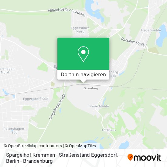 Spargelhof Kremmen - Straßenstand Eggersdorf Karte