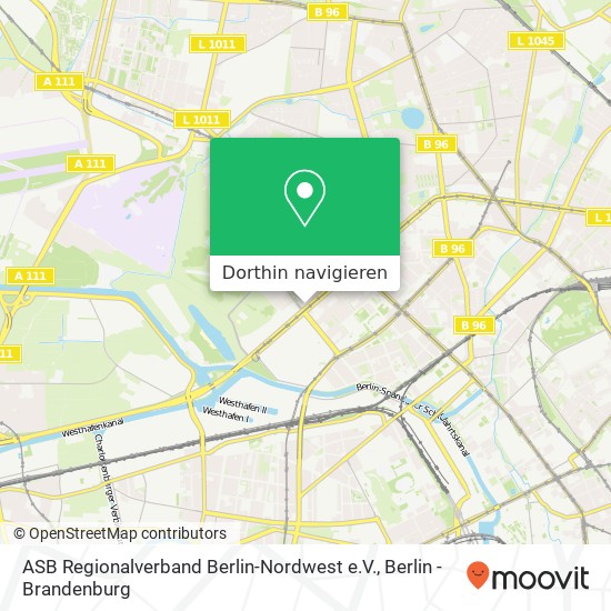 ASB Regionalverband Berlin-Nordwest e.V., Seestraße 121 Karte