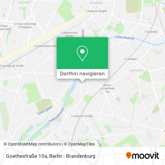 Goethestraße 10a Karte