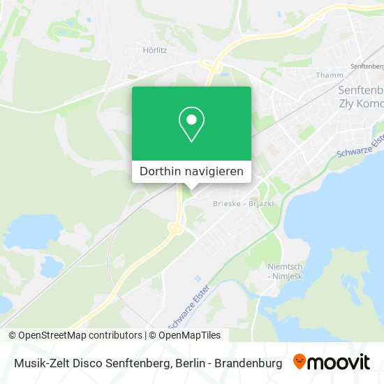 Musik-Zelt Disco Senftenberg Karte