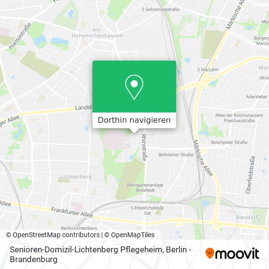 Senioren-Domizil-Lichtenberg Pflegeheim Karte