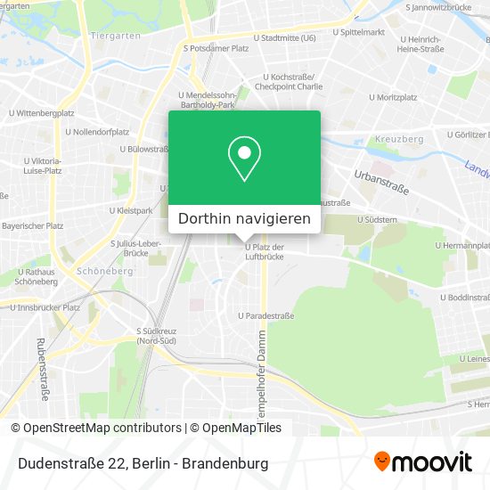 Dudenstraße 22 Karte