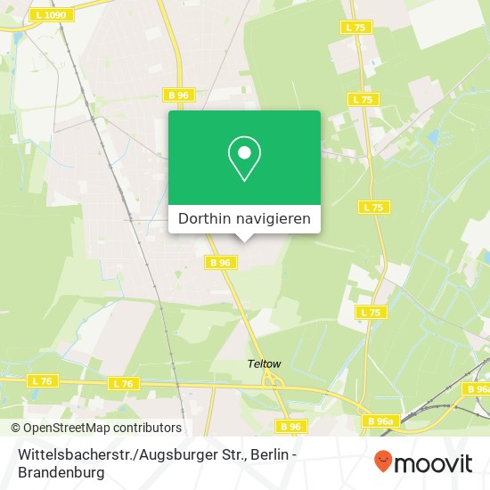 Wittelsbacherstr. / Augsburger Str. Karte
