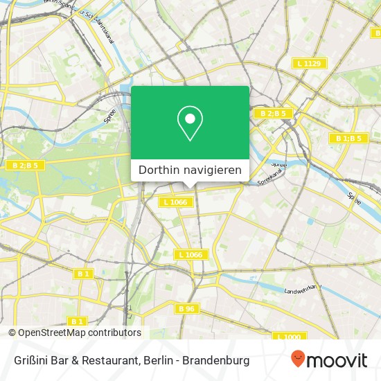 Grißini Bar & Restaurant, Leipziger Straße Karte