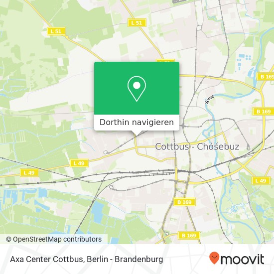 Axa Center Cottbus, Berliner Straße 52 Karte
