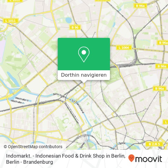 Indomarkt. - Indonesian Food & Drink Shop in Berlin, Reinickendorfer Straße 118 Karte