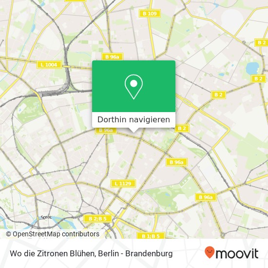 Wo die Zitronen Blühen, Senefelderstraße Karte
