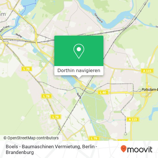 Boels - Baumaschinen Vermietung, Ulmenstraße 2 Karte