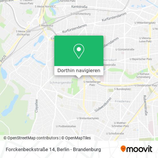 Forckenbeckstraße 14 Karte