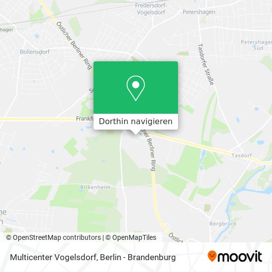Multicenter Vogelsdorf Karte