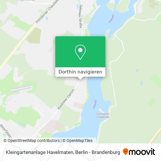 Kleingartenanlage Havelmaten Karte