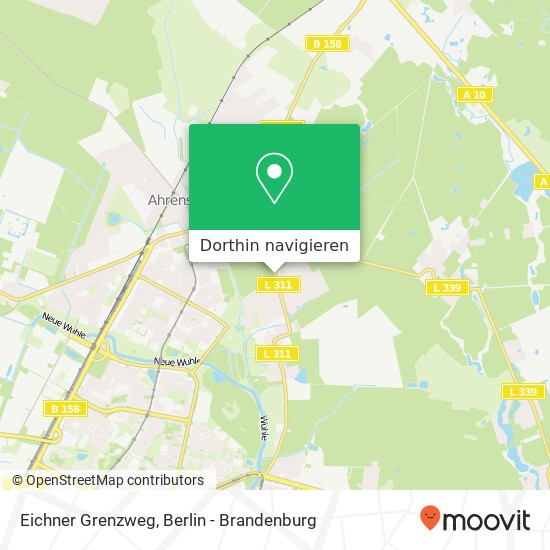 Eichner Grenzweg, 16356 Ahrensfelde Karte