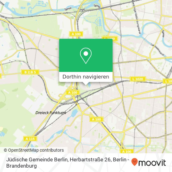 Jüdische Gemeinde Berlin, Herbartstraße 26 Karte