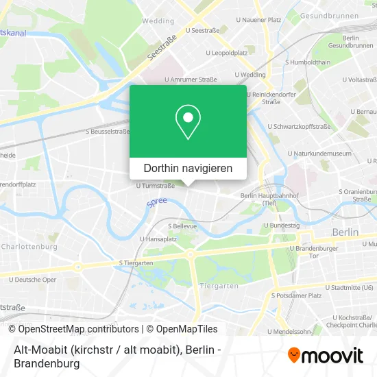 Alt-Moabit (kirchstr / alt moabit) Karte