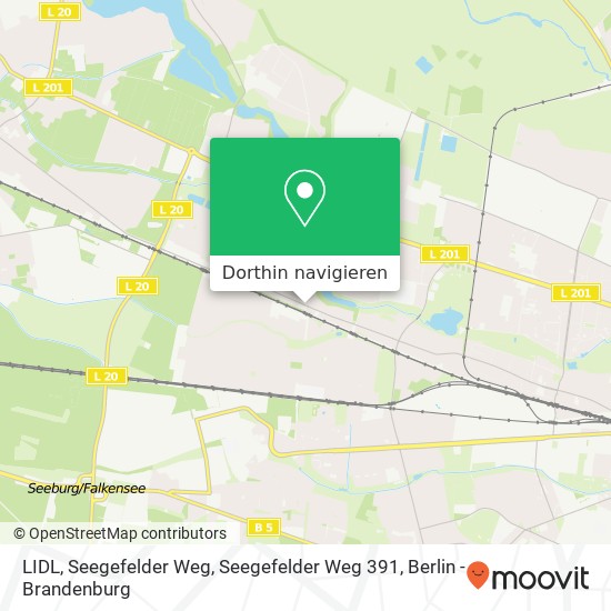 LIDL, Seegefelder Weg, Seegefelder Weg 391 Karte