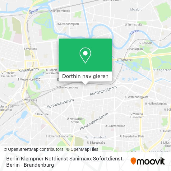 Berlin Klempner Notdienst Sanimaxx Sofortdienst Karte