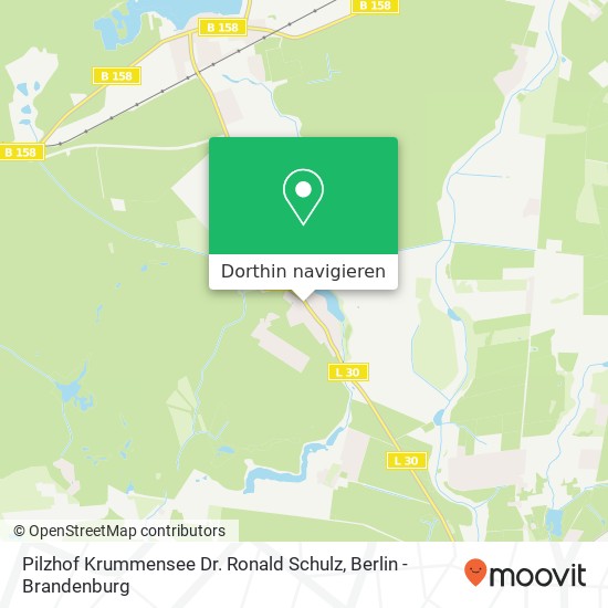 Pilzhof Krummensee Dr. Ronald Schulz, Dorfstraße 16 Karte