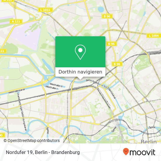 Nordufer 19, Wedding, 13353 Berlin Karte