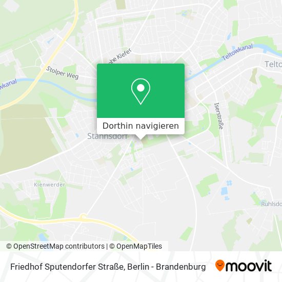 Friedhof Sputendorfer Straße Karte