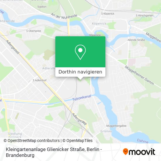 Kleingartenanlage Glienicker Straße Karte