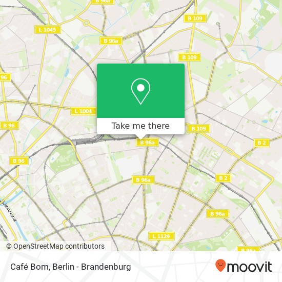 Café Bom, Kopenhagener Straße 7 Karte