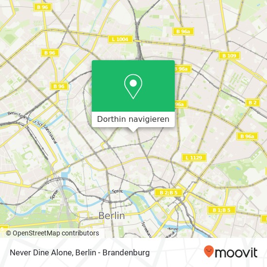 Never Dine Alone, Anklamer Straße 47 Karte