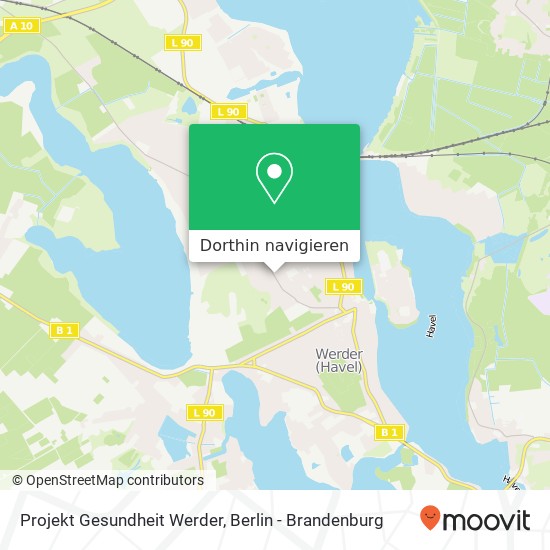 Projekt Gesundheit Werder, Kemnitzer Straße 42 Karte