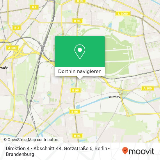 Direktion 4 - Abschnitt 44, Götzstraße 6 Karte