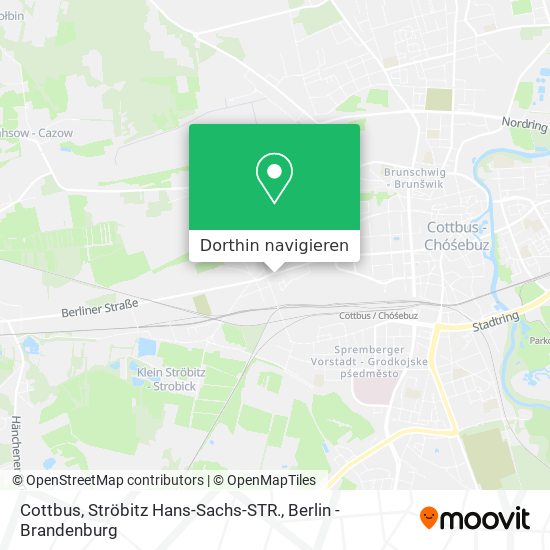 Cottbus, Ströbitz Hans-Sachs-STR. Karte