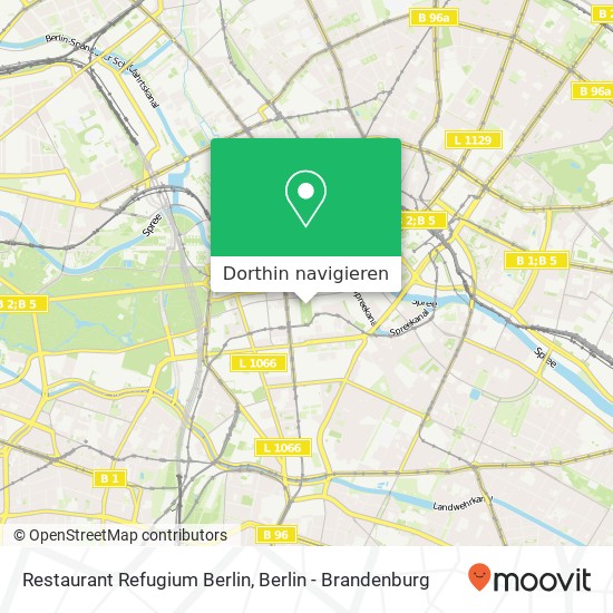 Restaurant Refugium Berlin, Gendarmenmarkt 5 Karte