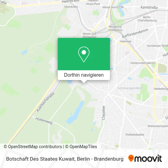 Botschaft Des Staates Kuwait Karte