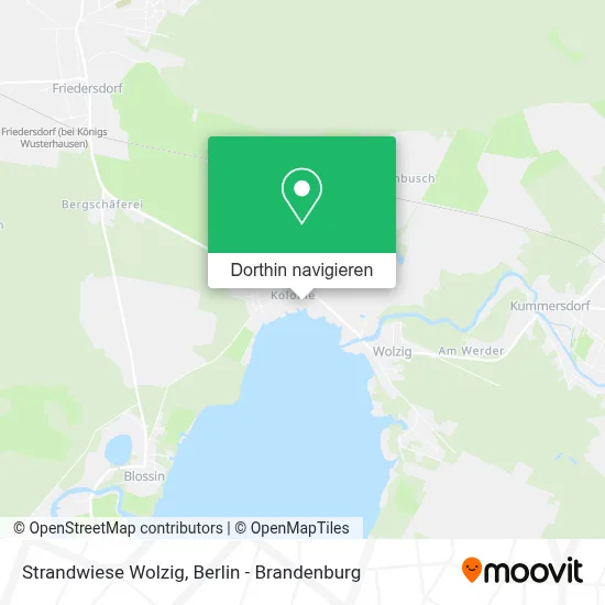Strandwiese Wolzig Karte