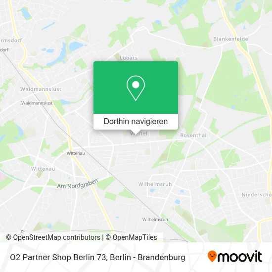 O2 Partner Shop Berlin 73 Karte