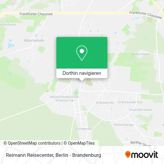 Reimann Reisecenter Karte