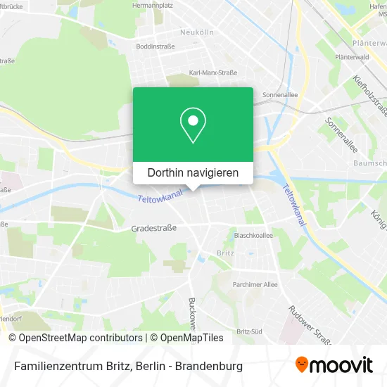 Familienzentrum Britz Karte
