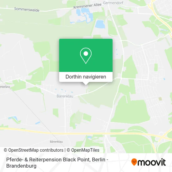 Pferde- & Reiterpension Black Point Karte