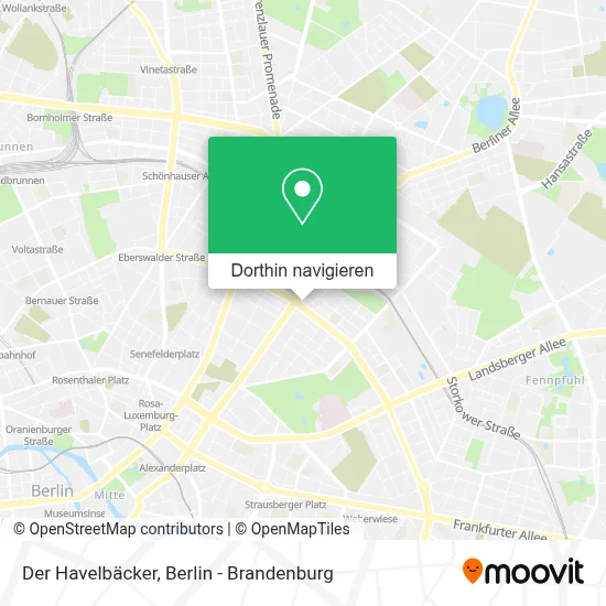 Der Havelbäcker Karte