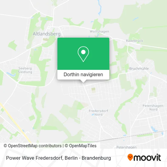 Power Wave Fredersdorf Karte