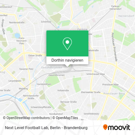 Next Level Football Lab Karte