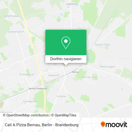 Call A Pizza Bernau Karte
