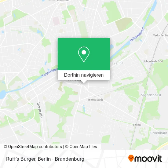 Ruff's Burger Karte