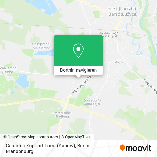 Customs Support Forst (Kunow) Karte