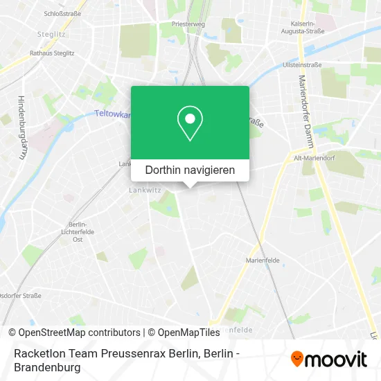 Racketlon Team Preussenrax Berlin Karte