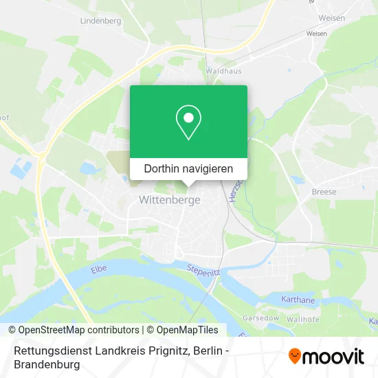 Rettungsdienst Landkreis Prignitz Karte